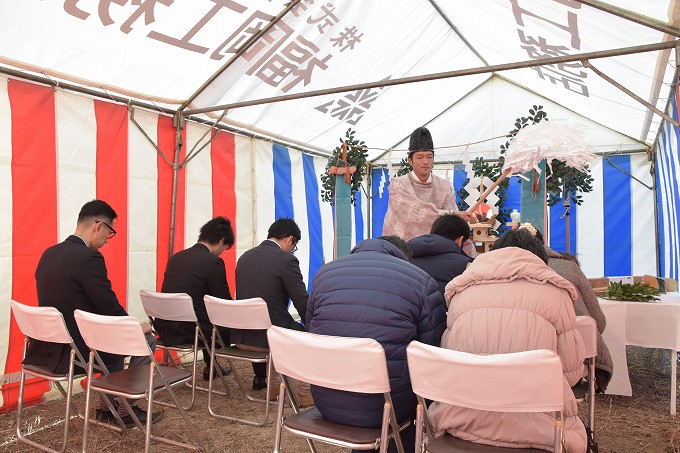 福岡県筑紫野市02　注文住宅建築現場リポート①　～地鎮祭～