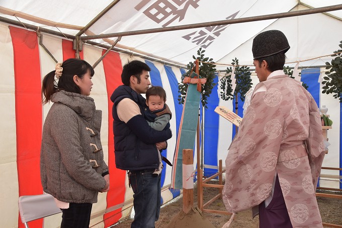 福岡県筑紫野市02　注文住宅建築現場リポート①　～地鎮祭～