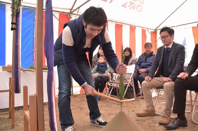 福岡県筑紫野市02　注文住宅建築現場リポート①　～地鎮祭～