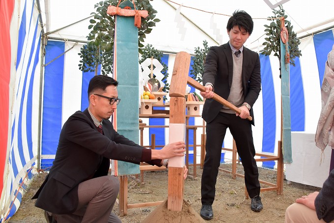 「筑紫野市02」注文住宅現場リポート①【地鎮祭】