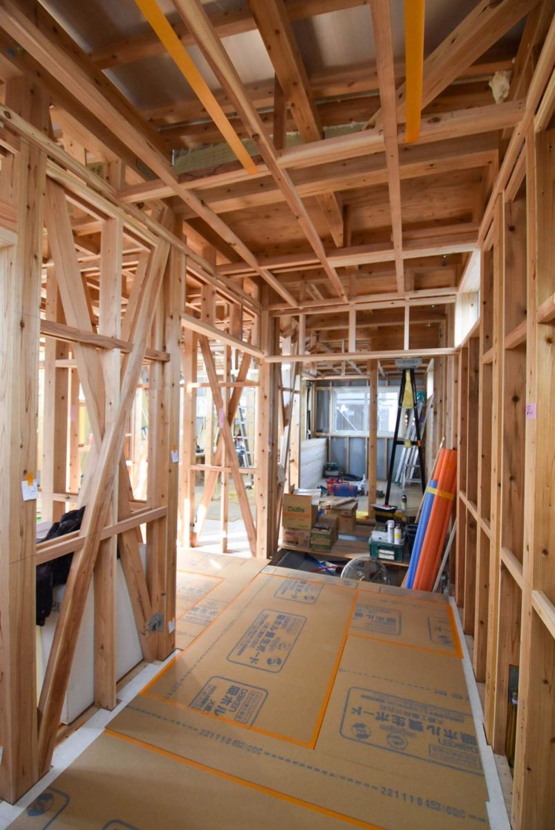 「福岡市早良区次郎丸01」注文住宅現場リポート⑤【木工事】【下地】