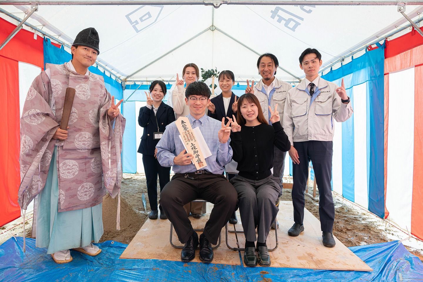 「北九州市八幡西区05」注文住宅現場リポート①【地鎮祭】