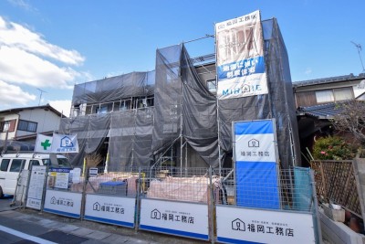 福岡県春日市14　注文住宅建築現場リポート⑥　～木工事・ドア取り付け～