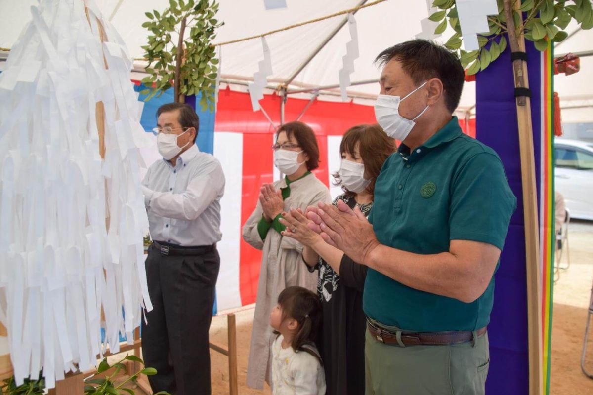 福岡県春日市11　注文住宅建築現場リポート①　～地鎮祭～