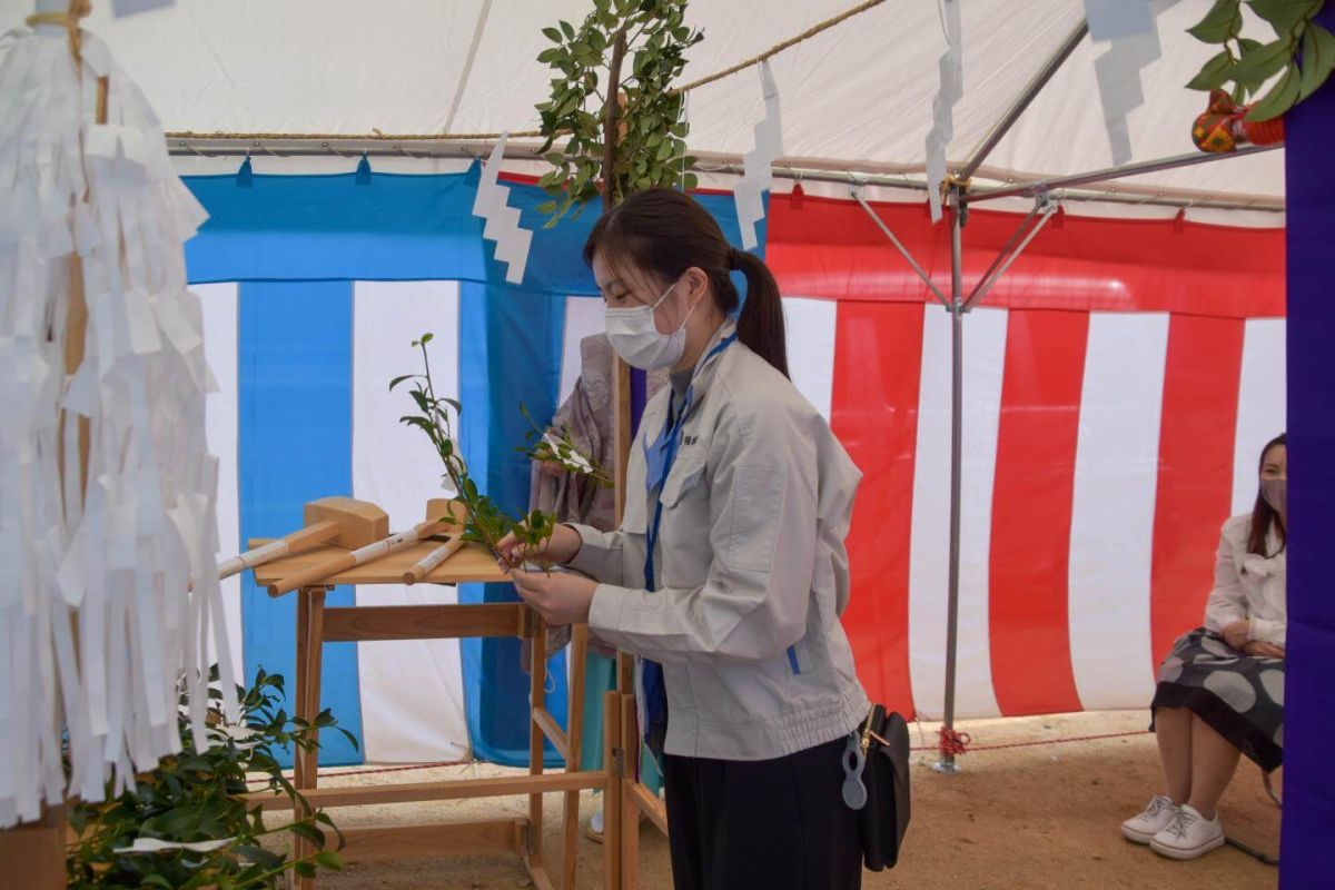 福岡県春日市11　注文住宅建築現場リポート①　～地鎮祭～