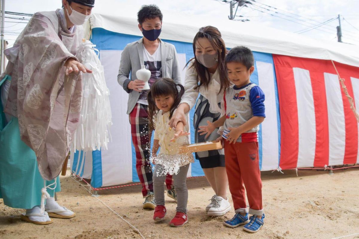 福岡県春日市11　注文住宅建築現場リポート①　～地鎮祭～