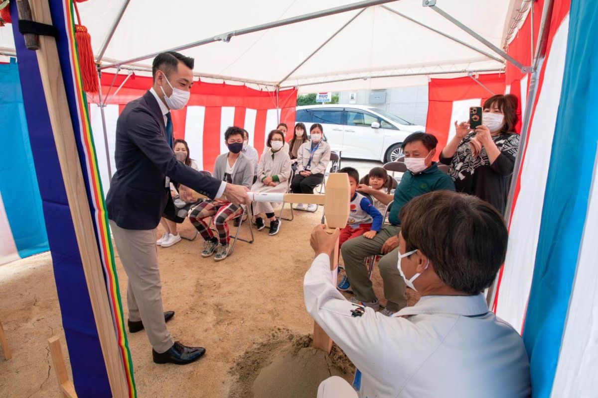 福岡県春日市11　注文住宅建築現場リポート①　～地鎮祭～