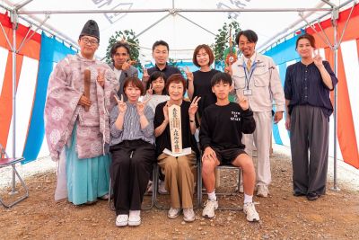 「北九州市小倉南区02」注文住宅現場リポート①【地鎮祭】