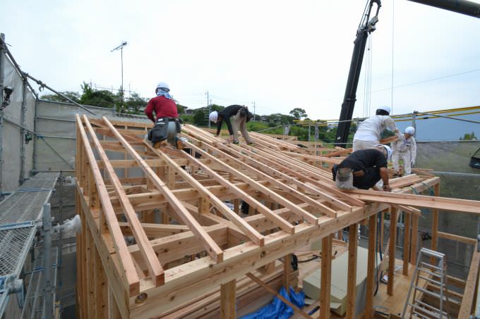 福岡県糟屋郡宇美町01　注文住宅建築現場リポート④　～上棟式～