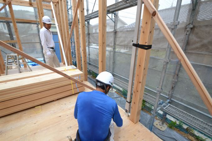 福岡県糟屋郡宇美町01　注文住宅建築現場リポート④　～上棟式～