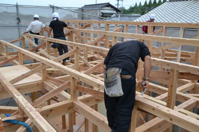 福岡県糟屋郡宇美町01　注文住宅建築現場リポート④　～上棟式～