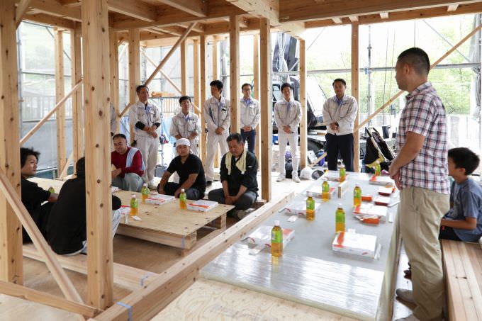 「糟屋郡宇美町01」注文住宅現場リポート④【上棟式】