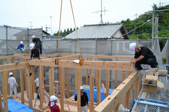 福岡県糟屋郡宇美町01　注文住宅建築現場リポート④　～上棟式～