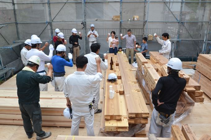 「糟屋郡宇美町01」注文住宅現場リポート④【上棟式】