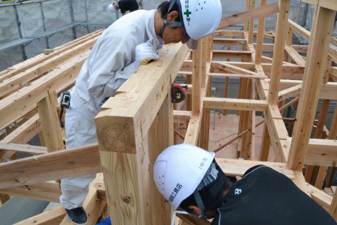 「糟屋郡宇美町01」注文住宅現場リポート④【上棟式】