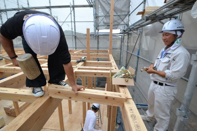 福岡県糟屋郡宇美町01　注文住宅建築現場リポート④　～上棟式～