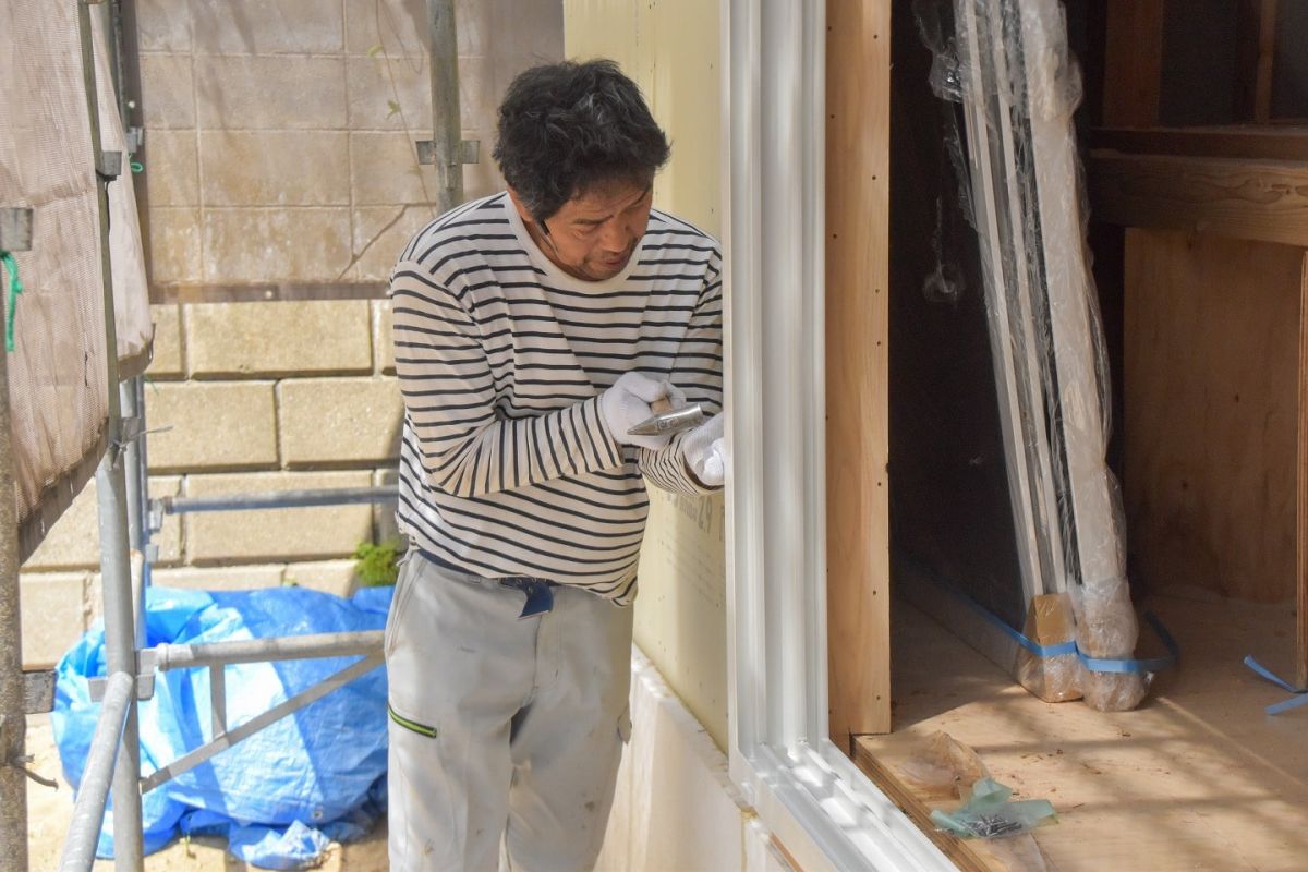 「筑紫野市10」注文住宅現場リポート⑤【木工事】【サッシ】