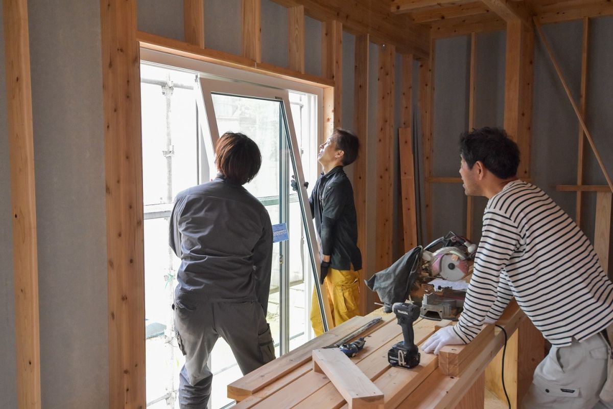 「筑紫野市10」注文住宅現場リポート⑤【木工事】【サッシ】