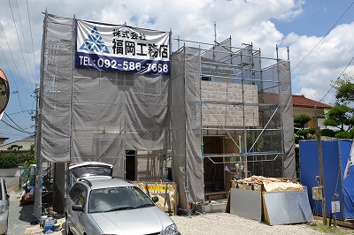 福岡市早良区梅林01　注文住宅建築現場リポート⑩