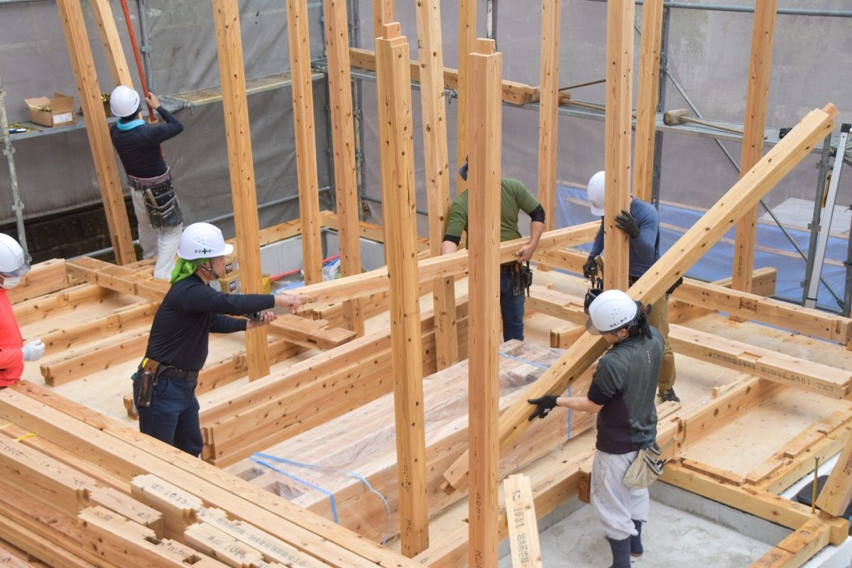 福岡県筑紫野市10　注文住宅建築現場リポート③　～上棟式・前編〜