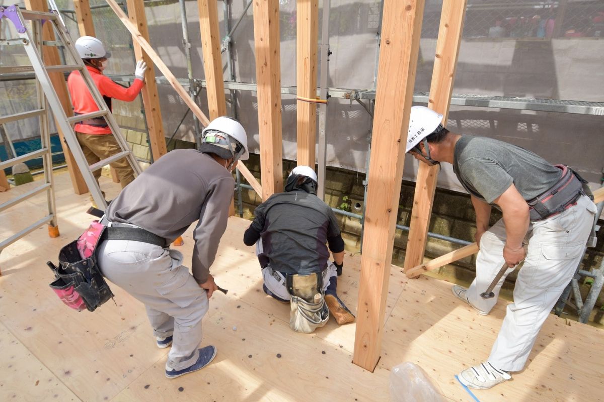 福岡県筑紫野市10　注文住宅建築現場リポート③　～上棟式・前編〜