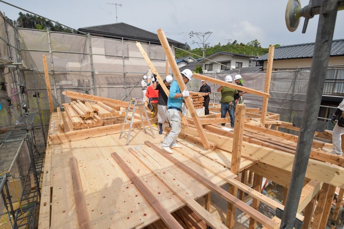 福岡県筑紫野市10　注文住宅建築現場リポート③　～上棟式・前編〜