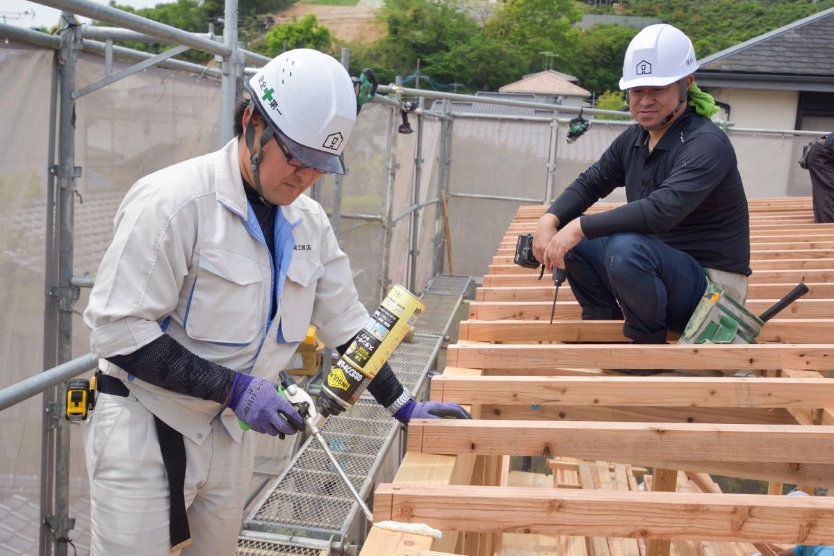 福岡県筑紫野市10　注文住宅建築現場リポート③　～上棟式・前編〜