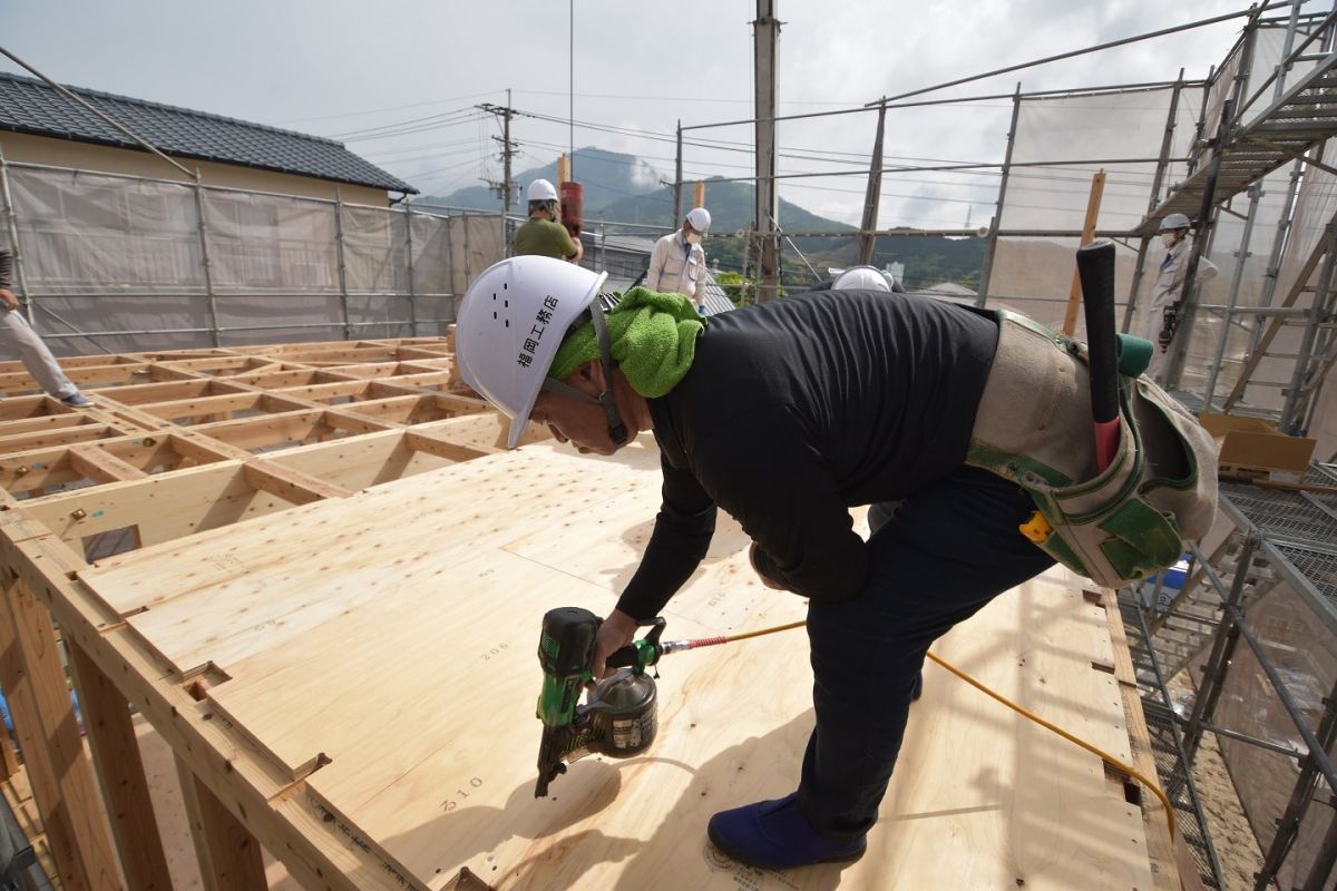 福岡県筑紫野市10　注文住宅建築現場リポート③　～上棟式・前編〜