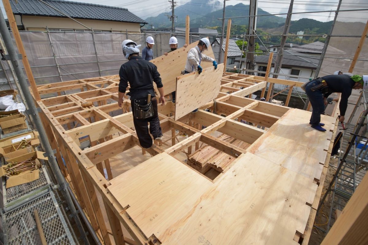 福岡県筑紫野市10　注文住宅建築現場リポート③　～上棟式・前編〜