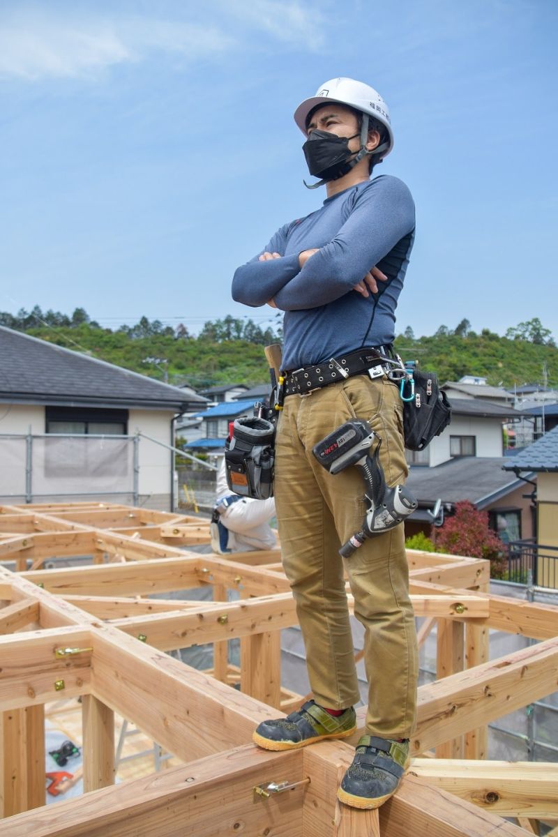 福岡県筑紫野市10　注文住宅建築現場リポート③　～上棟式・前編〜