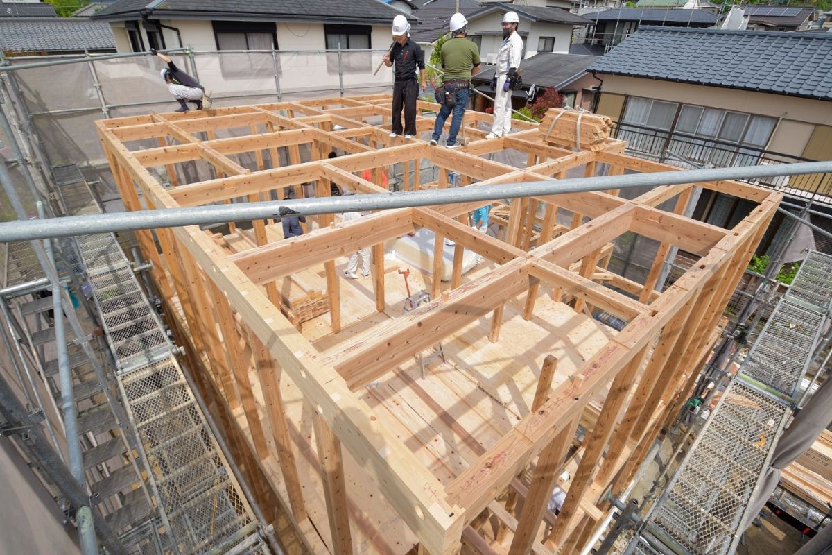 福岡県筑紫野市10　注文住宅建築現場リポート③　～上棟式・前編〜