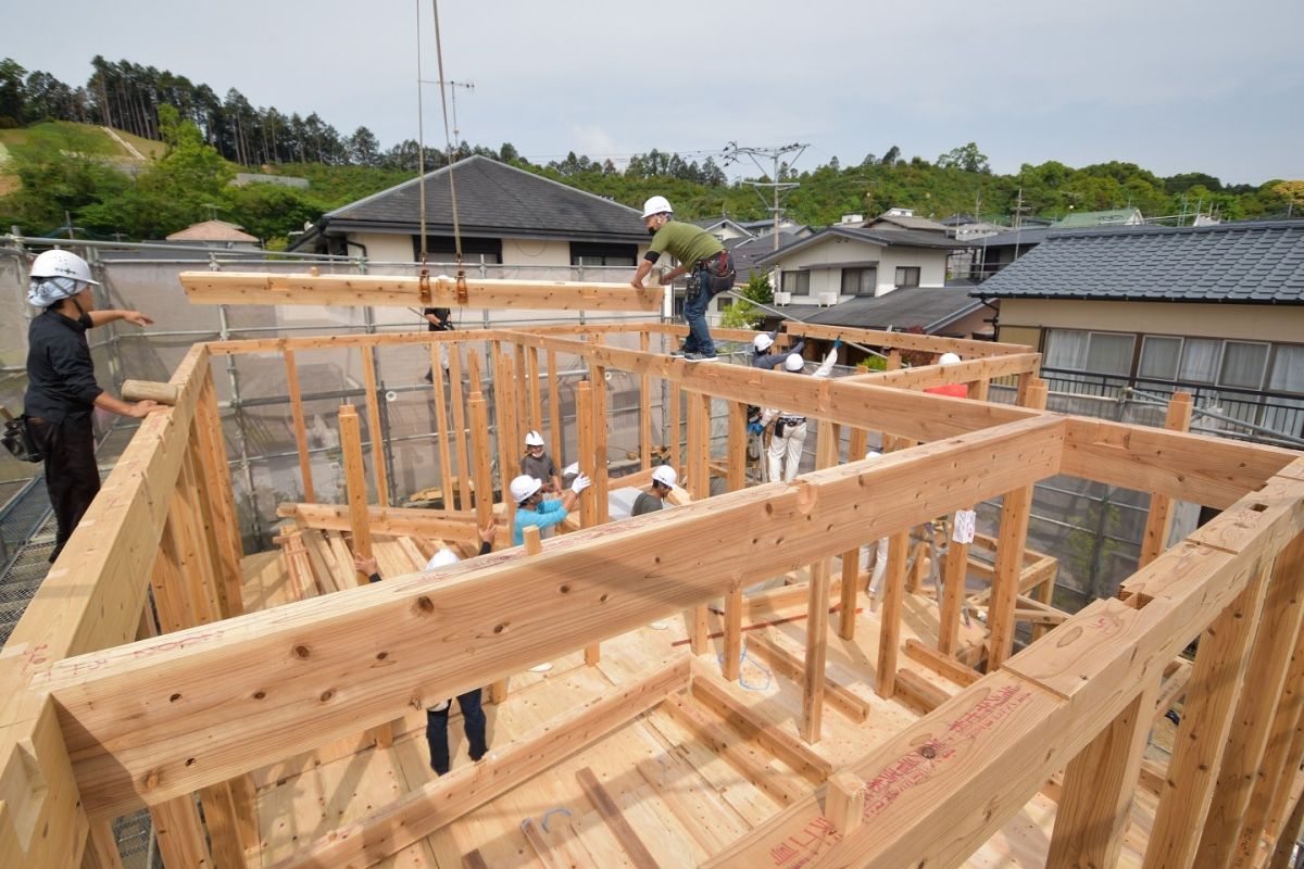 福岡県筑紫野市10　注文住宅建築現場リポート③　～上棟式・前編〜