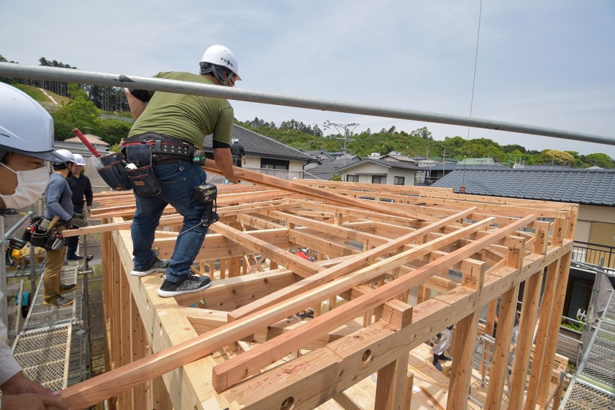 福岡県筑紫野市10　注文住宅建築現場リポート③　～上棟式・前編〜