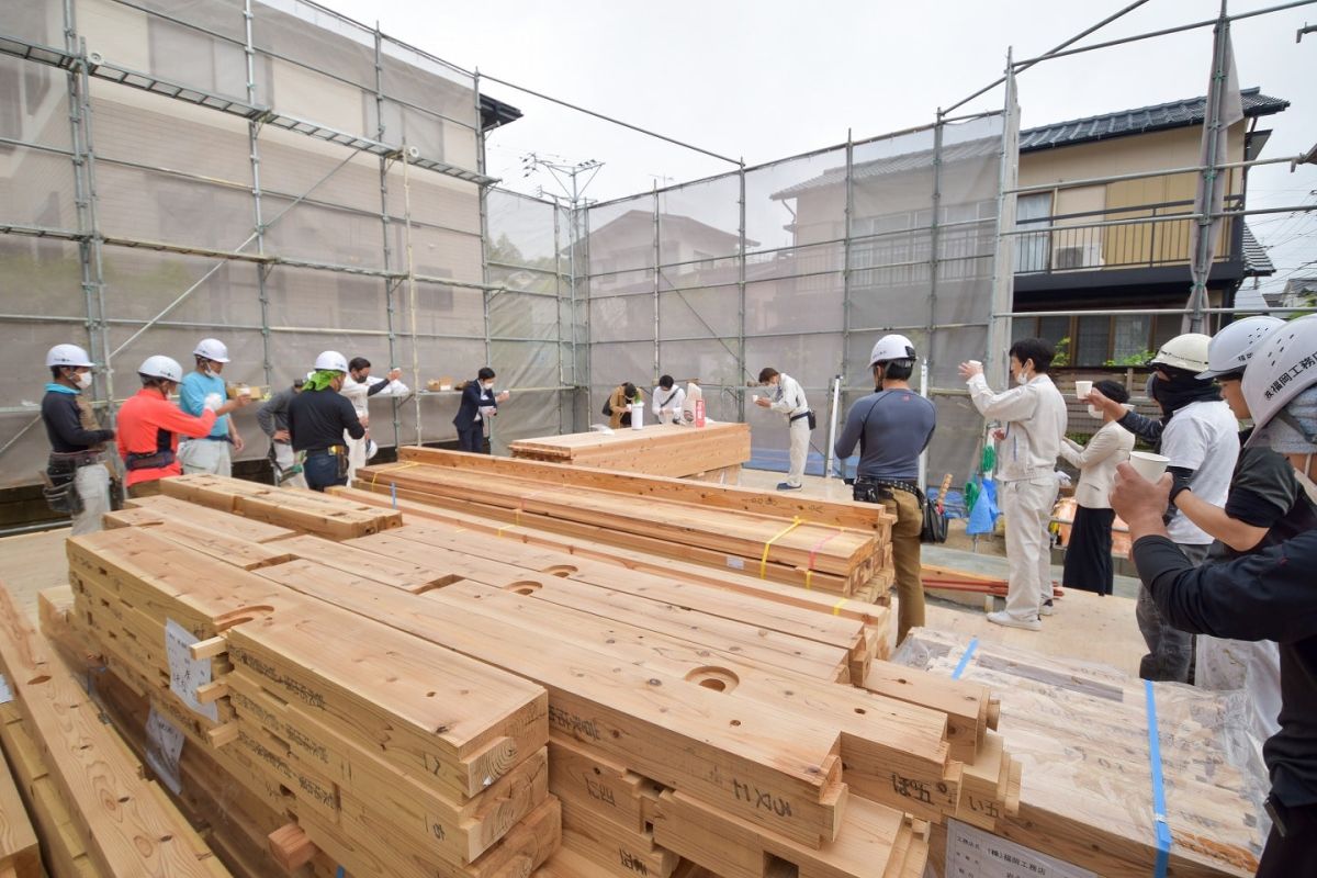 「筑紫野市10」注文住宅現場リポート③【上棟式】