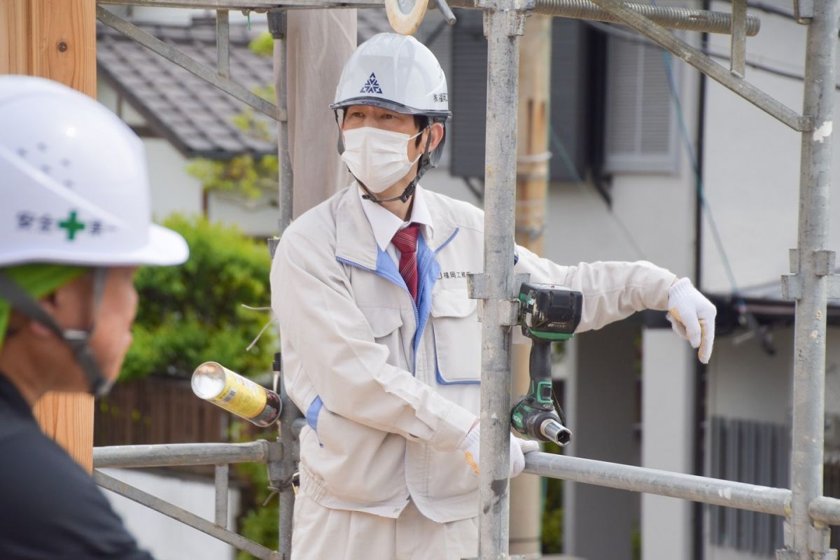 福岡県筑紫野市10　注文住宅建築現場リポート③　～上棟式・前編〜