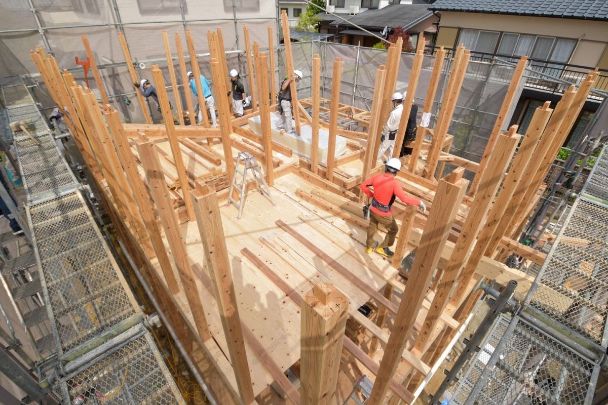 福岡県筑紫野市10　注文住宅建築現場リポート③　～上棟式・前編〜