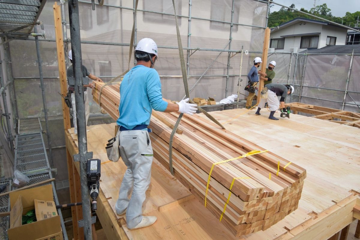 福岡県筑紫野市10　注文住宅建築現場リポート③　～上棟式・前編〜