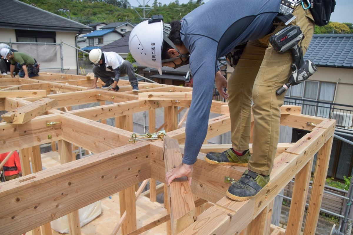 福岡県筑紫野市10　注文住宅建築現場リポート③　～上棟式・前編〜