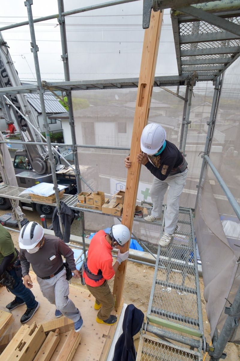 福岡県筑紫野市10　注文住宅建築現場リポート③　～上棟式・前編〜