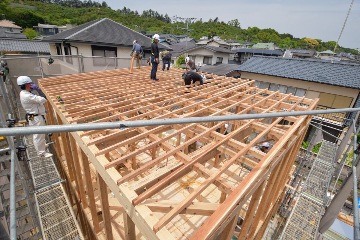 福岡県筑紫野市10　注文住宅建築現場リポート③　～上棟式・前編〜