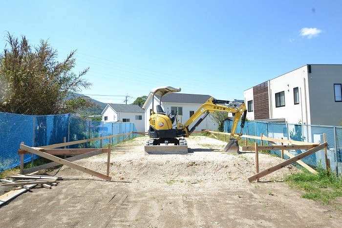 「福岡市早良区梅林02」注文住宅現場リポート②【基礎工事】【根切り】
