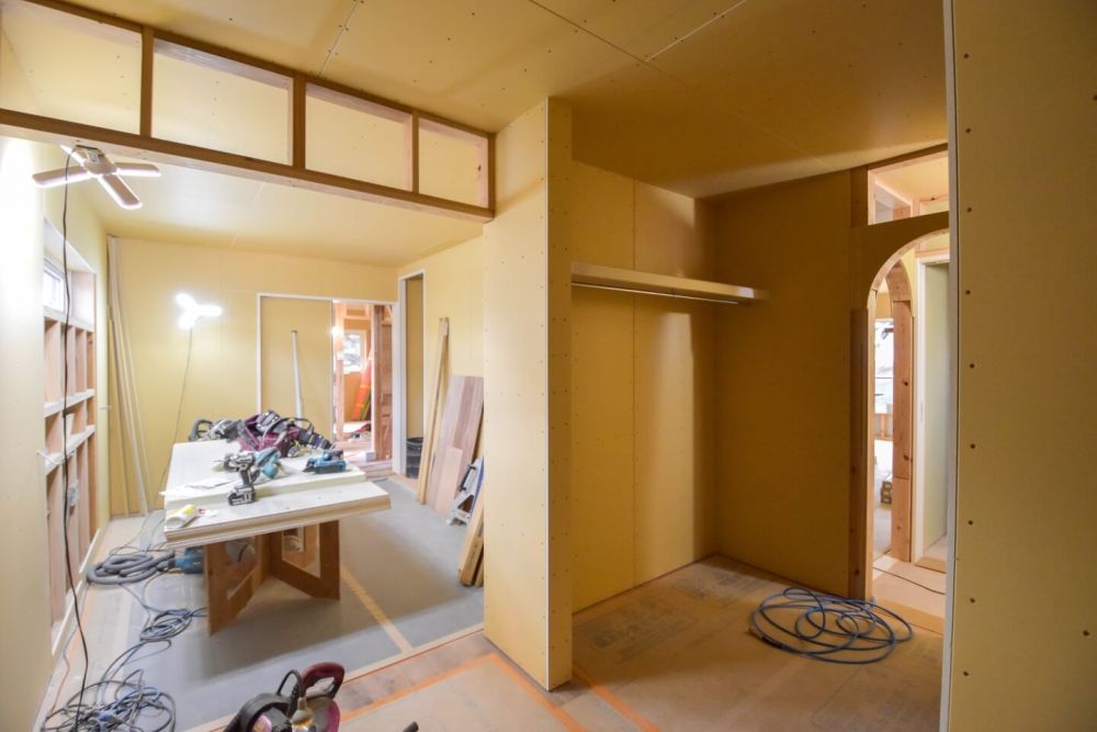 「那珂川市07」注文住宅現場リポート⑤【木工事】【石膏ボード】