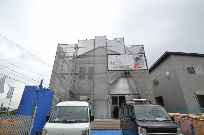 「大野城市02」注文住宅現場リポート⑥【木工事】【床材】