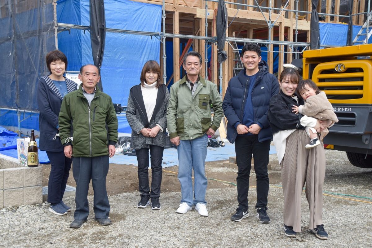 「三井郡大刀洗町03」注文住宅現場リポート③【上棟式】