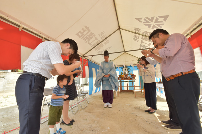 「那珂川市02」注文住宅現場リポート①【地鎮祭】