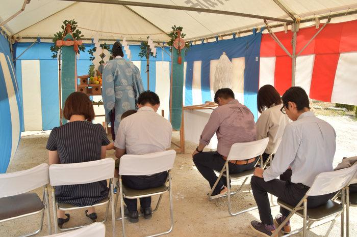 「那珂川市02」注文住宅現場リポート①【地鎮祭】