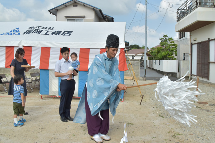 福岡県那珂川市02　注文住宅建築現場リポート①　～地鎮祭～