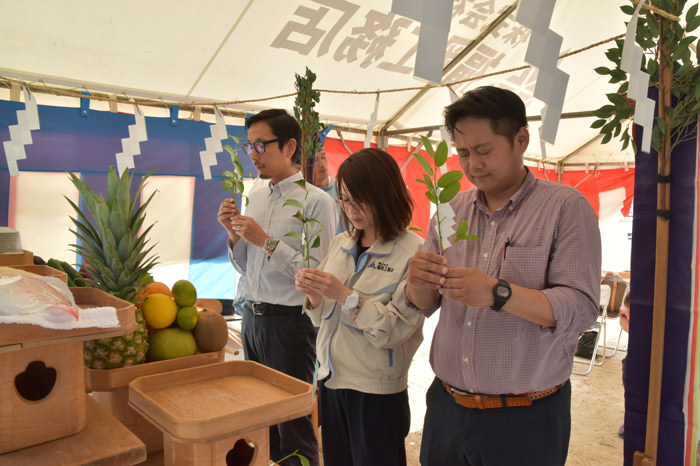 福岡県那珂川市02　注文住宅建築現場リポート①　～地鎮祭～