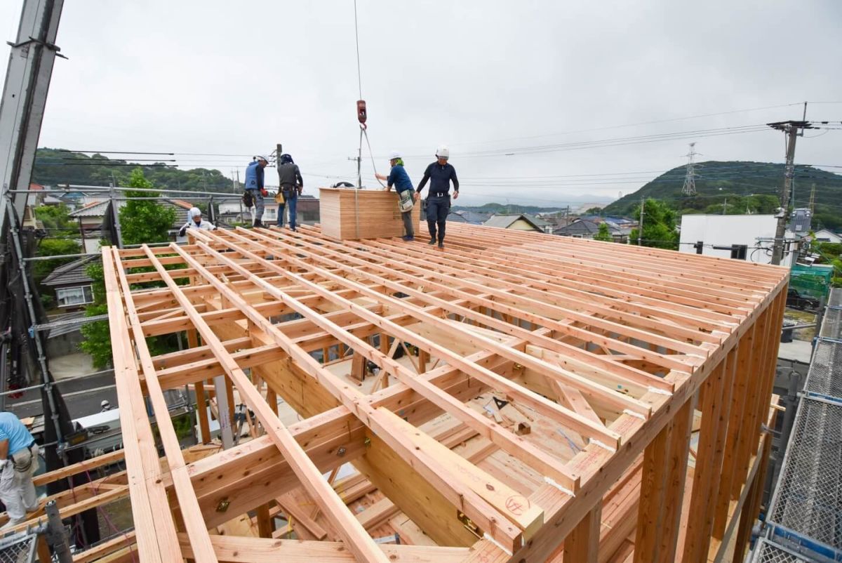 「福岡市東区10」注文住宅現場リポート④【上棟式】
