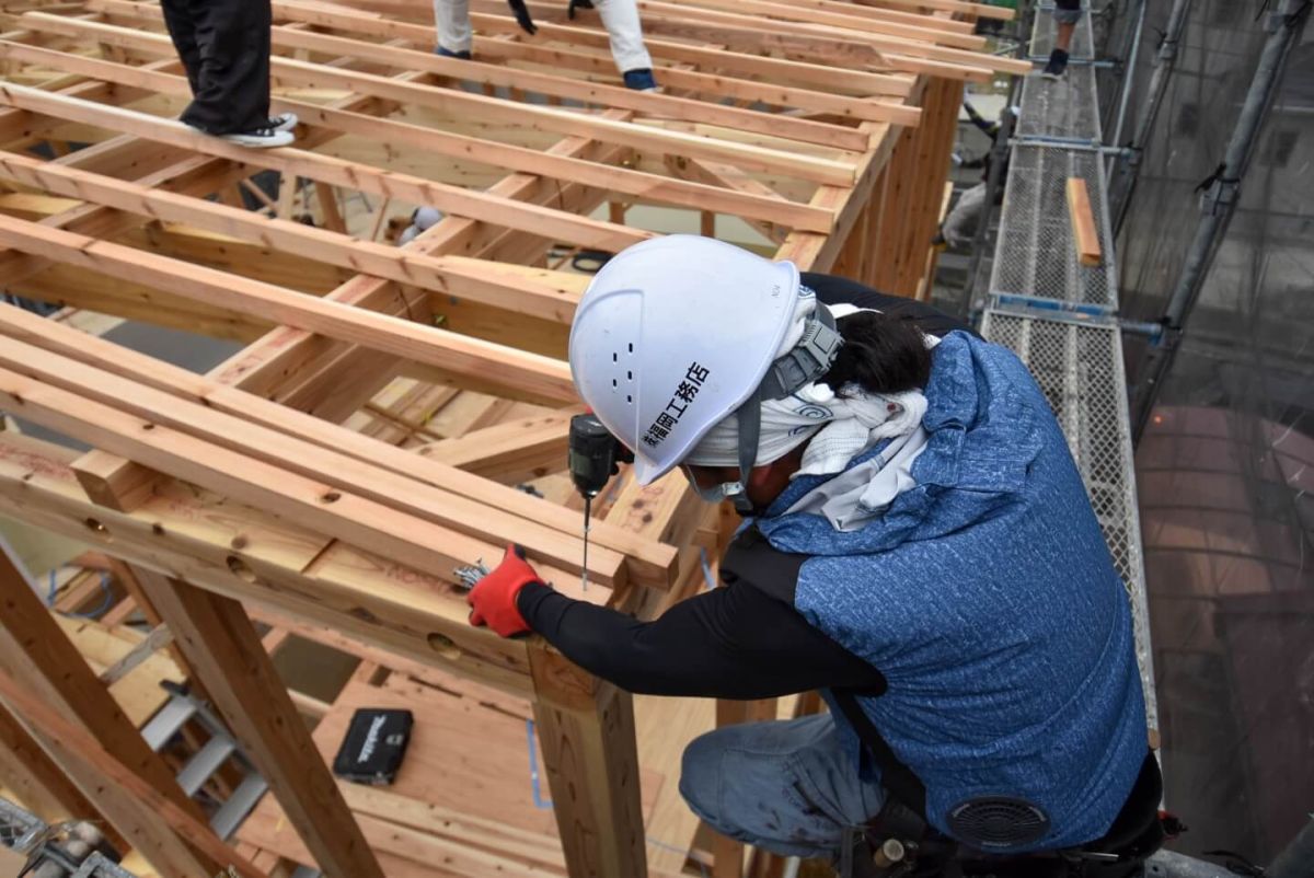 福岡県福岡市東区10　注文住宅建築現場リポート④　～上棟式・後編〜